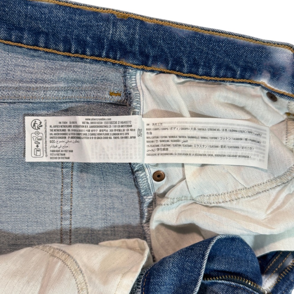 Abercrombie Curve Love Ultra High Rise Ankle Straight Jeans 29/8 - Picture 6 of 6